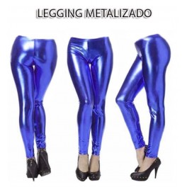 LEGGINGS METALIZADO AZUL OSCURO