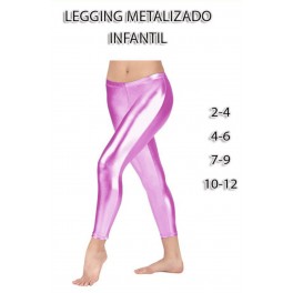 LEGGINGS METALIZADO ROSA