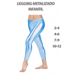 LEGGINGS METALIZADO TURQUESA