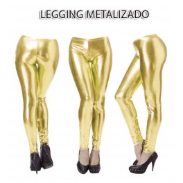 LEGGINGS METALIZADO ORO