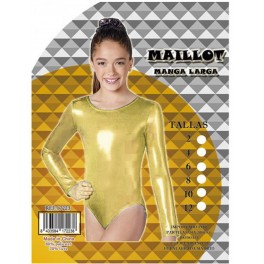 MAILLOT MANGA LARGA  ORO 