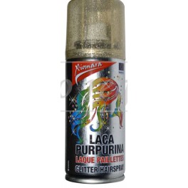 LACA COLORES CON PURPURINA DORADO 100ML